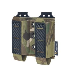 9MM Carbon Fiber Pattern Quick Pull Sleeve Molle Multi-purpose Kit Cartridge Bag – Multicam Camouflage Color