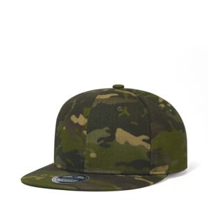 Camouflage Army Green Hip Hop Cap European And American Trendy Men’s Baseball Cap – Coffee Green A