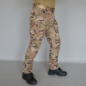 Autumn And Winter Outdoor Fleece-lined Tactical Pants Men – CP Camouflage, XXL