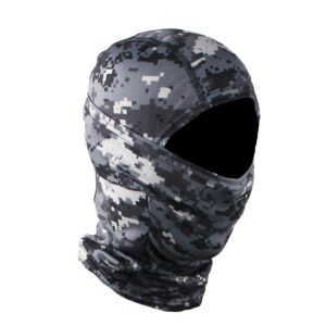 Camouflage Headgear Tactical Riding Dustproof – 10 Digital Black, Free Size
