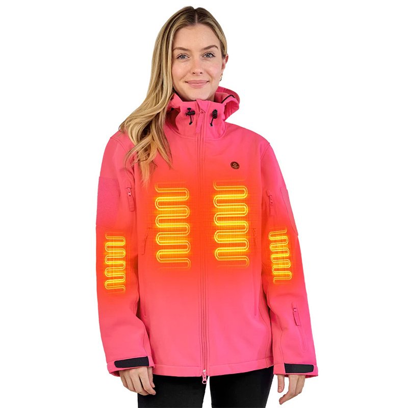 Heated Jacket For Women, ANTARCTICA GEAR Winter Coat With 12V 16000mAh Battery Pack, Soft Shell Heating Hood Jacket - Image 7