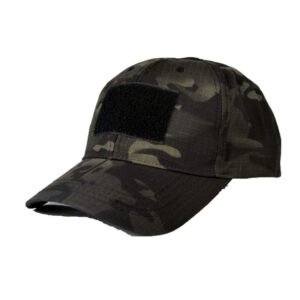 Baseball Cap Casual Cap Outdoor Military Fan Combat Cap Velcro Cap – Dark camouflage