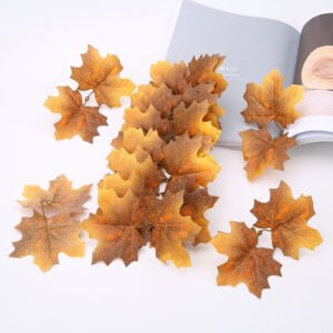 Simulation Leaf Perilla Maple Decoration Diy Scrapbook Shooting Props – 11style, 20PCS