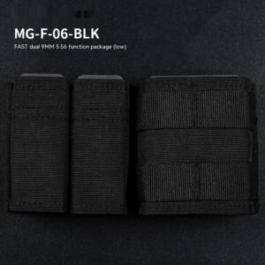 9MM 556 Parallel MOLLE Accessory Kit CS Tactical Multifunction Storage Bag – Black
