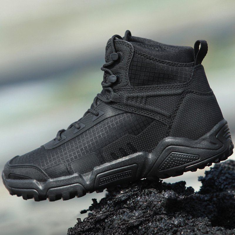 American Ultralight Mid Tube Combat Boots Men's Commando Desert Tactical Hiking Shoes - Image 6