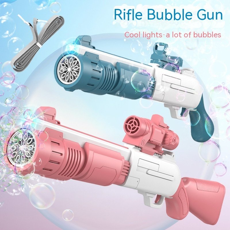 Electric Bubble Gun Children's Automatic Bubble Gatling Outdoor Toy Stall - Image 3