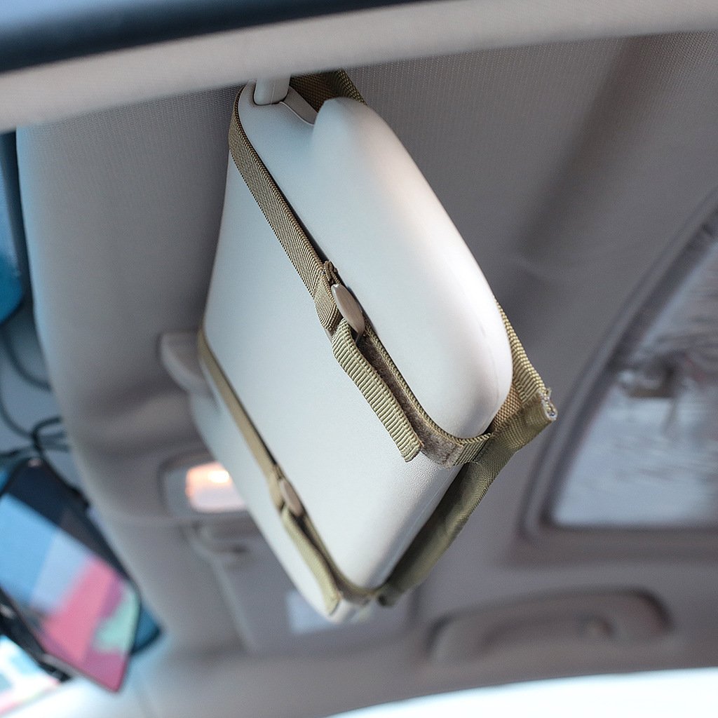 Tactical Car Sun Visor Card Holder Organiser MOLLE Panel - Image 3