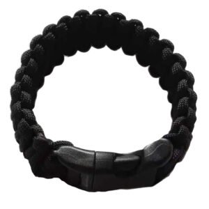 Paracord Outdoor Survival Seven-core Emergency Escape Life-saving Bracelet – Black