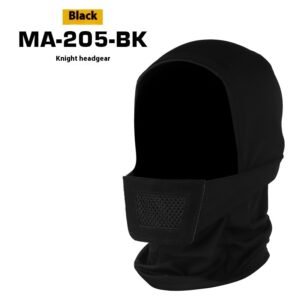 WoSporT Knight Camouflage Headgear – MA 205BK, Free Size