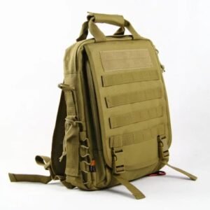 Army fan tactical camouflage backpack shoulders – Green