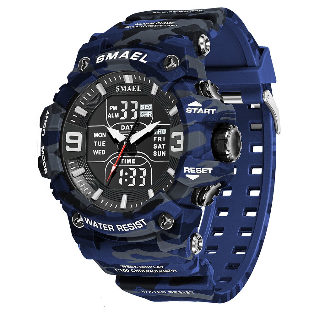 Outdoor Waterproof Electronic Watch Camouflage Sports Luminous Tactics - Image 9