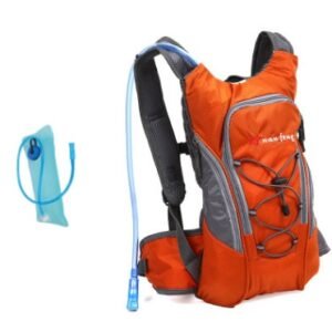 Sports outdoor bag bicycle riding water bag backpack Mountain hiking travel hiking shoulder bag bag – Orange