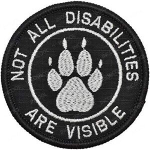 Service Dog Badge Tactical Dog Vest With Embroidery Velcro Patch Cloth Patch – 9 Style