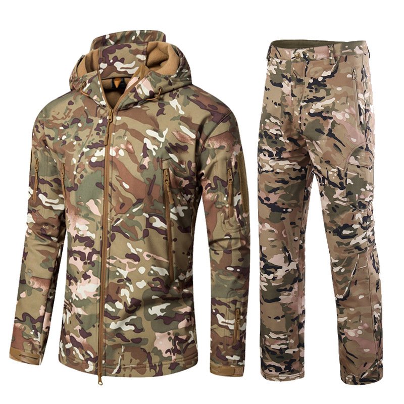 Camouflage padded jacket and pants suit - Image 7