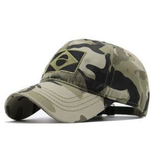 Brazil flag baseball cap – Camouflage