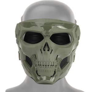 Skull horror helmet mask – Green