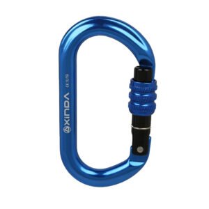 Rock Climbing Carabiner O-shaped Thread Lock – Threaded blue