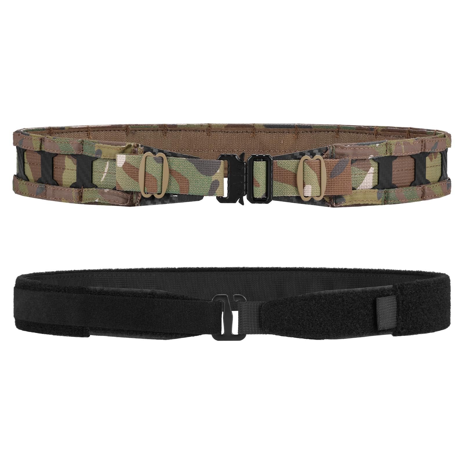 Tactical Belt MOLLE Battle Belt With Quick Release Buckle, Low Profile Laser-Cut Battle Belt For Range - Image 8