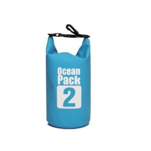 Waterproof Water Resistant Dry Bag Sack Storage Pack Pouch Swimming Outdoor Kayaking Canoeing River Trekking Boating – Sky blue, 2L