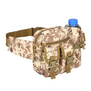 Running sports pockets field function package outdoor small waterproof bag tactical kettle pockets – Desert digital