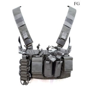 Bone frog bellyband vest camouflage tactics – Grey, One size