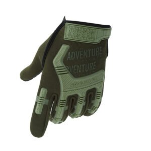 Camouflage full finger gloves – Green