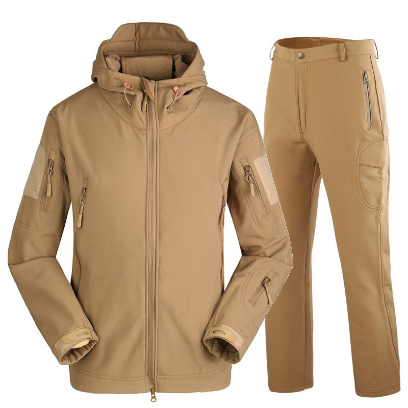 Camouflage padded jacket and pants suit - Image 8