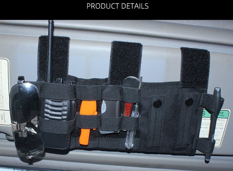 Outdoor tactical car sun visor storage bag - Image 6