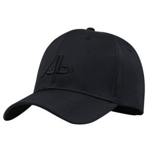 Baseball Cap Big Head Quick-drying Hard Top Cap – Black