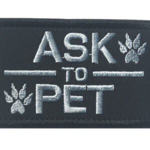 Pet embroidery Velcro – 01 Black