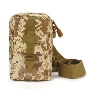 Sports Climbing Portable Outdoor Camouflage Shoulder Messenger Bag – Sand Digital Color