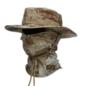 Camouflage Boonie Hat Army Summer Breathable Sun-proof Army Fans Rounded Hat – Rock Digital, Round Cap Suit