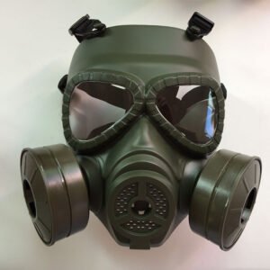 Anti-fog and haze protective gas mask – Green