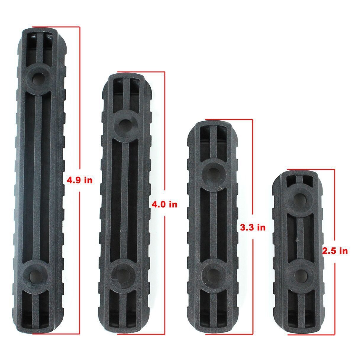4PCS /SET Hunting Accessories Rail Scope Mount Rifle Airsoft Flashlight Rail Nylon MOE Guide Rail H5 - Image 4
