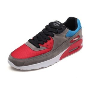 Camouflage air cushion shoes fashion men and women sports shoes – Red, 43