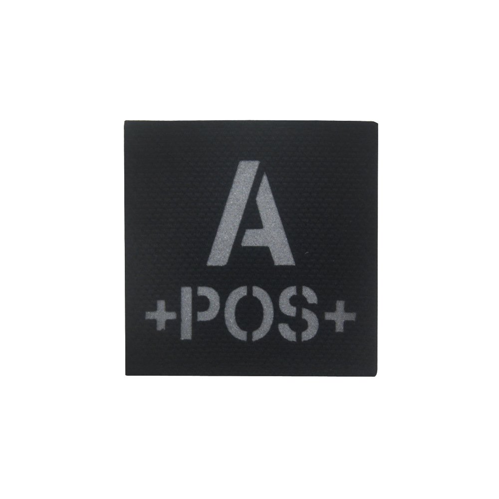 Reflective Blood Type Badge Velcro Armband