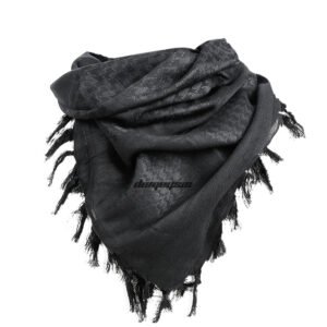 Warm and cold proof scarf for outdoor tactics – Black