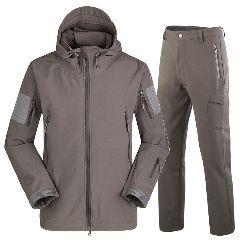 Camouflage padded jacket and pants suit - Image 6