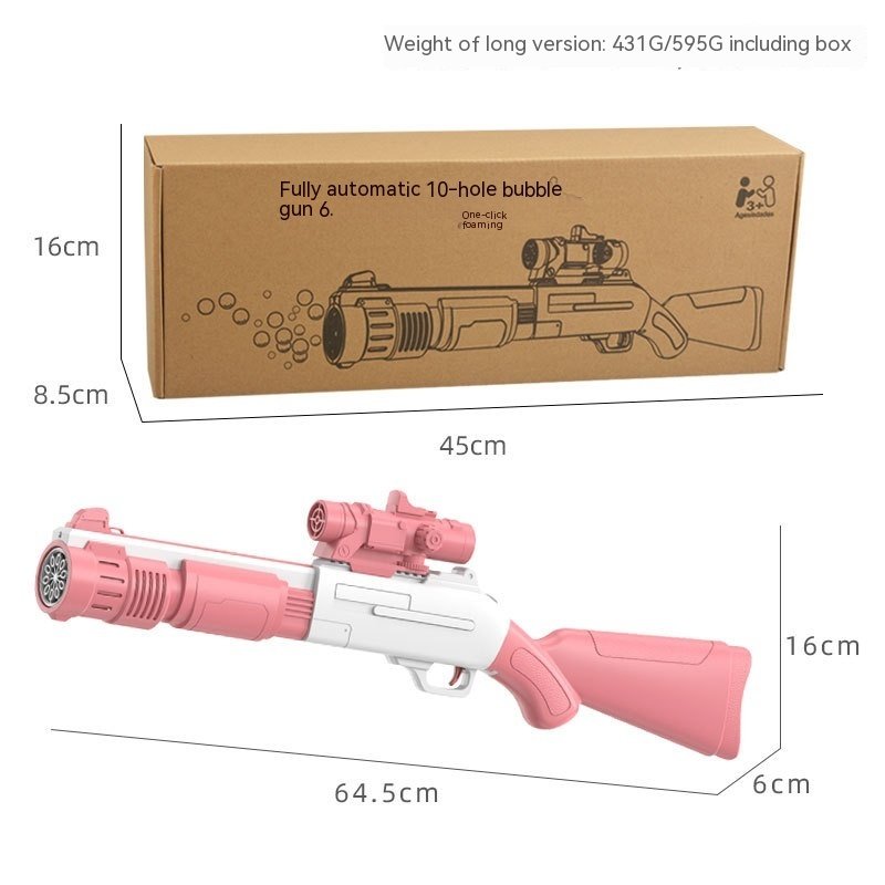 Electric Bubble Gun Children's Automatic Bubble Gatling Outdoor Toy Stall - Image 6