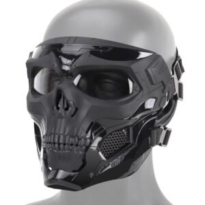Skull horror helmet mask – Black