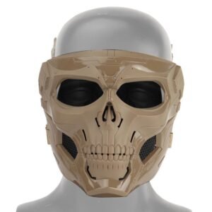 Skull horror helmet mask – Mud color