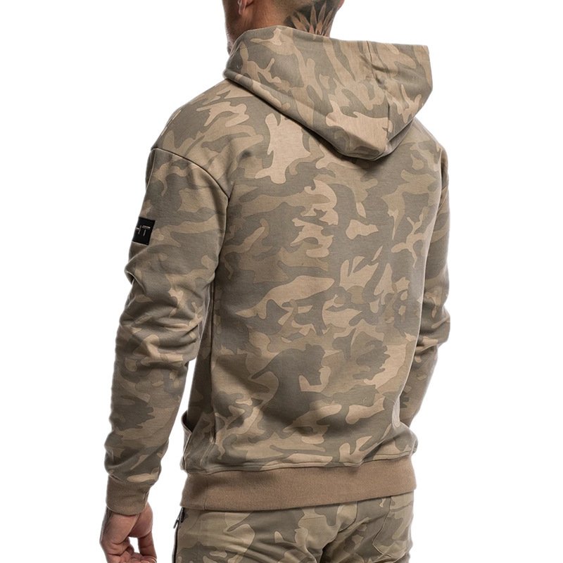 Men's Camouflage Hoodie Sportswear Gym Fitness Pullover - Image 3