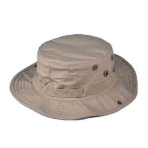 Round hat outdoor leisure camouflage round hat – Khaki