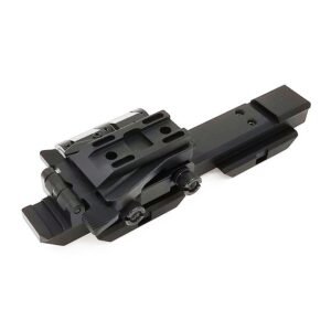 SOTAC-GEAR Tactical G33 Mounts Magnifier Flip-To-Side Quick Detach w/ 5/8″ Riser for G23 3X Magnifiers Fits 20mm Picatinny Rail – Left Black