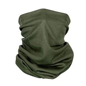 Turban face mask sun protection face towel riding mask – Green