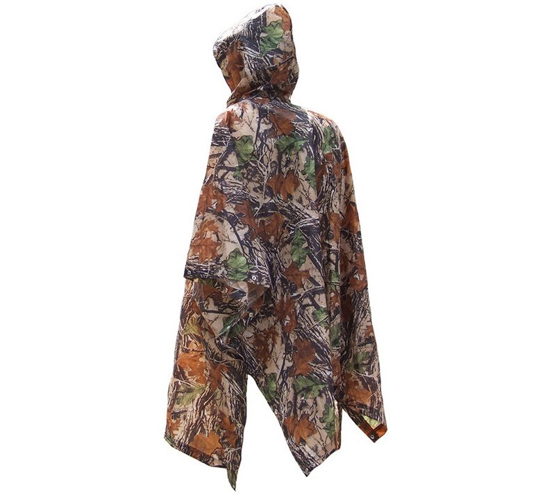 Jungle through mountaineering camouflage raincoat Outdoor hiking marching poncho poncho - Image 3