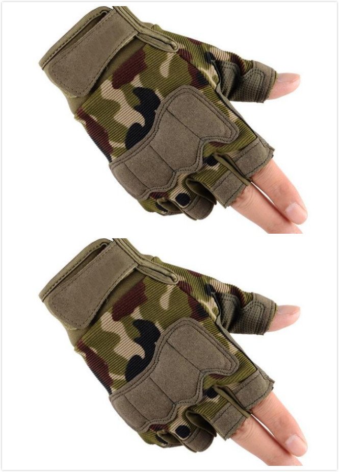 Tactical half finger gloves special forces army fans men and women outdoor sports climbing non-slip training fitness - Image 9