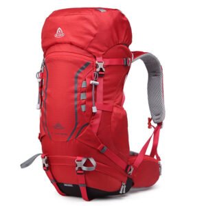 Shoulder Bag Large Capacity Hiking Backpack – Red, 35Add5L