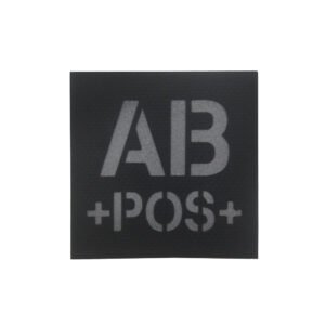 Reflective Blood Type Badge Velcro Armband – AbposM00016 3
