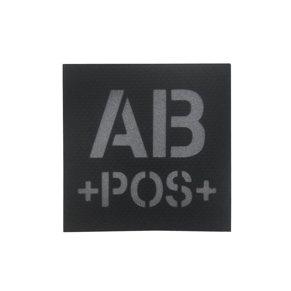 Reflective Blood Type Badge Velcro Armband - Image 3